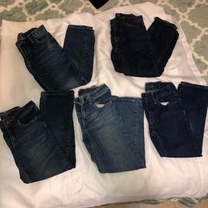 Boys Size 6 Slim Jeans 3 pair Gap 2 Pair Arizona Boys Jeans Lot